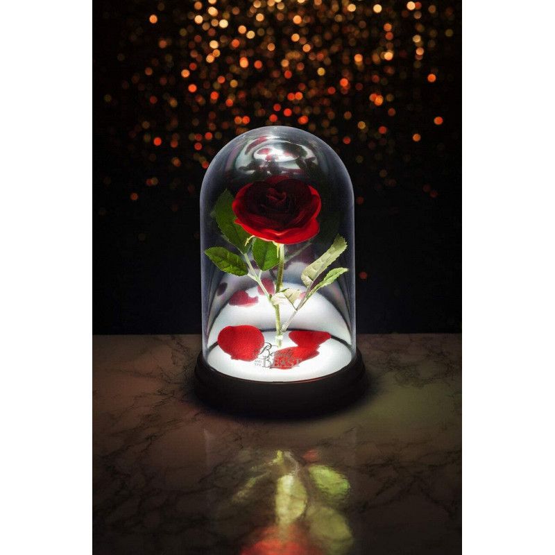 DISNEY LAMPE ROSE ENCHANTEE LA BELLE ET LA BETE