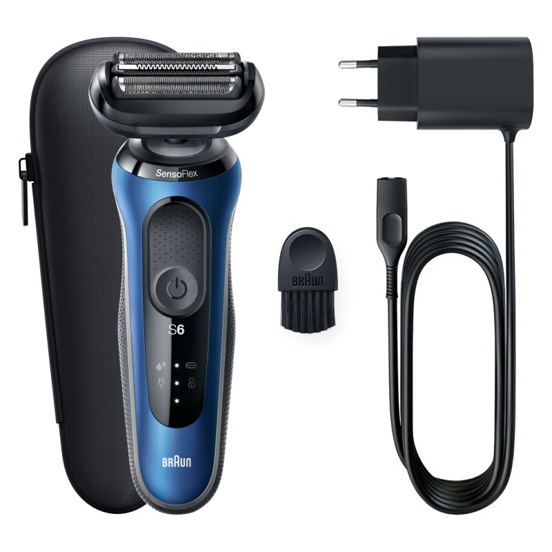 Braun Series 6 61-B1000s - Electric Shaver Men - Blue