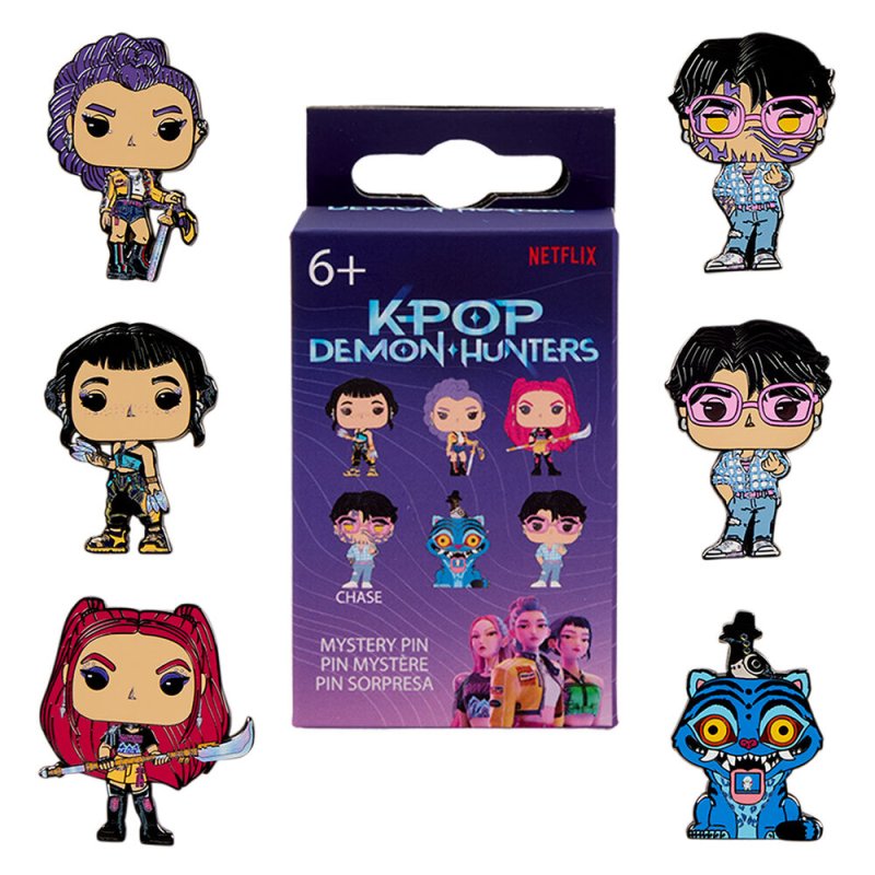 Loungefly Kpop Demon Hunters Mystery Blind Box Enamel Pin assorted