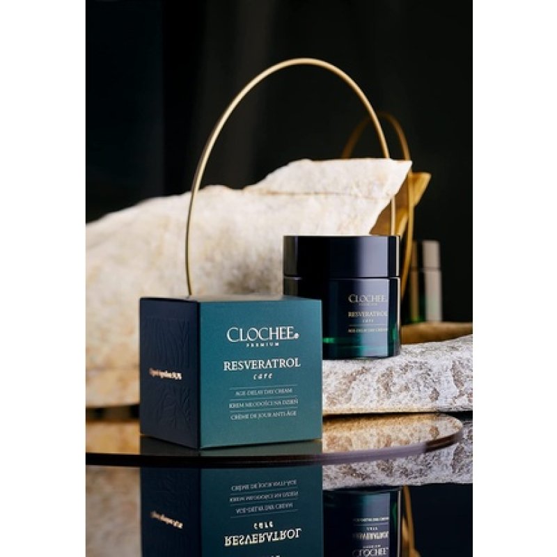 CLOCHEE Premium Resveratrol Care Anti-Aging Day Cream with Vitamins and Bioflavonoids 50ml