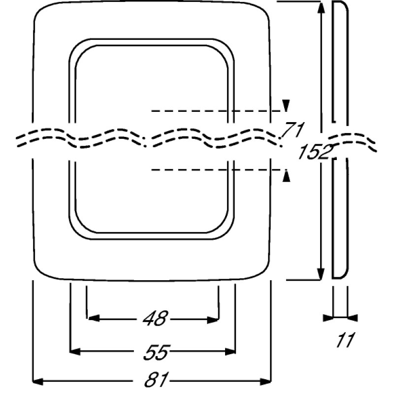 BUSCH JAEGER BJ 2512-212 Rahmen 2-fach Busch-Duro 2000 SI weiß