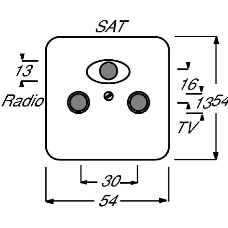 Busch-Jaeger 1724-0-1747 Plaque de commutation et obturateur Beige