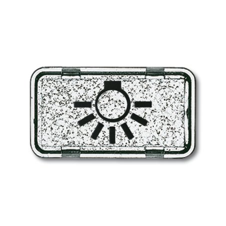 BUSCH JAEGER BJ 2622LI-101 Tastersymbol Licht Allwetter 44 glasklar