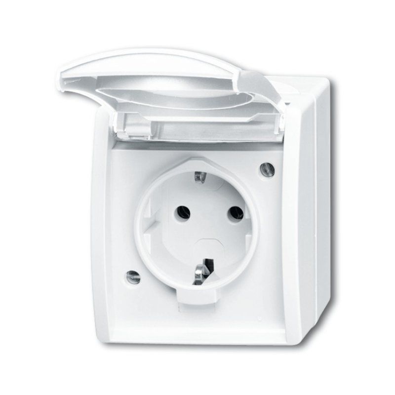 Busch-Jaeger 2083-0-0834 socket-outlet CEE 7/3 White
