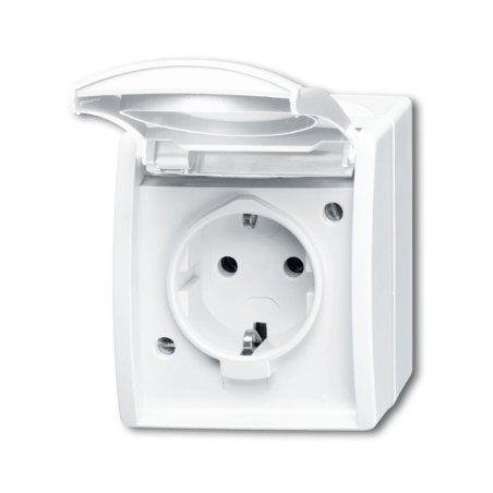 Busch-Jaeger 2083-0-0834 socket-outlet CEE 7/3 White