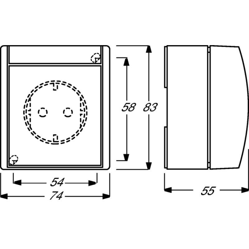 Busch-Jaeger 2083-0-0834 socket-outlet CEE 7/3 White