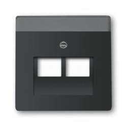 Busch-Jaeger 1710-0-3911 Plaque de commutation et obturateur Noir