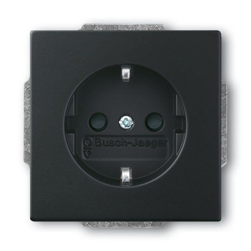 BUSCH JAEGER BJ 20 EUCKS-885 Steckdosen-Einsatz future linear schwarz