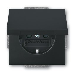 Busch-Jaeger 2018-0-1495 socket-outlet CEE 7/3 Black