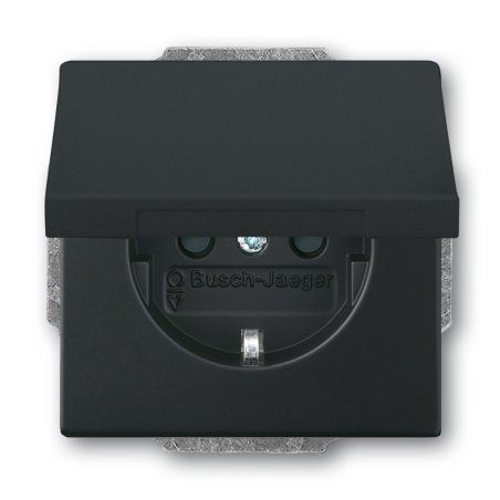 Busch-Jaeger 2018-0-1495 socket-outlet CEE 7/3 Black