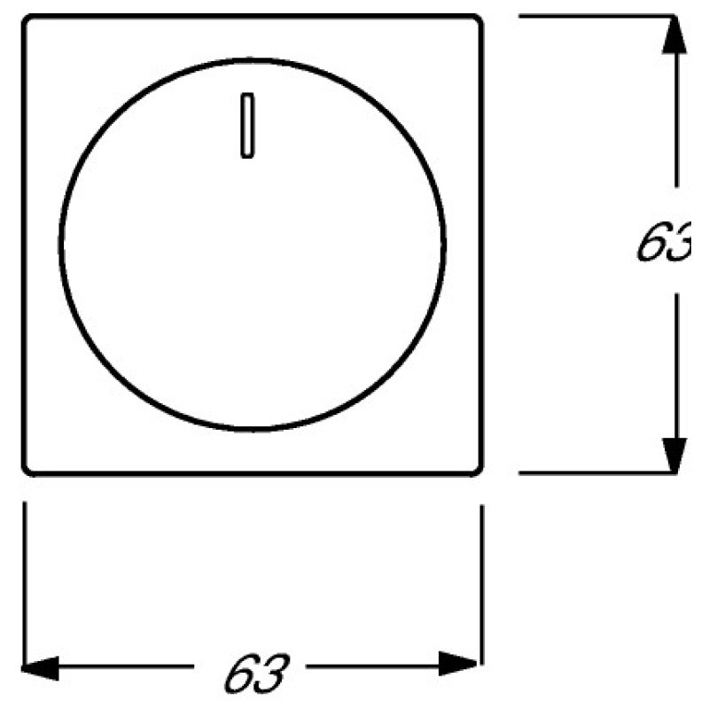 BUSCH JAEGER BJ 6540-84-102 Bedienelement f.Dreh- Dimmer -102 Busch-Dimmer studioweiß