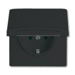 Busch-Jaeger 2064-0-0290 prise de courant CEE 7/3 Noir