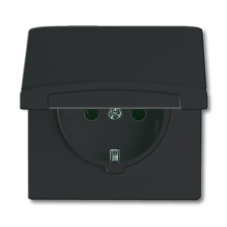 BUSCH JAEGER BJ 20 EUGK-35-101 Steckdose Klappdeckel Allwetter wassergeschützt IP44 anthrazit