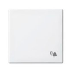 Busch-Jaeger 1731-0-2011 Plaque de commutation et obturateur Blanc