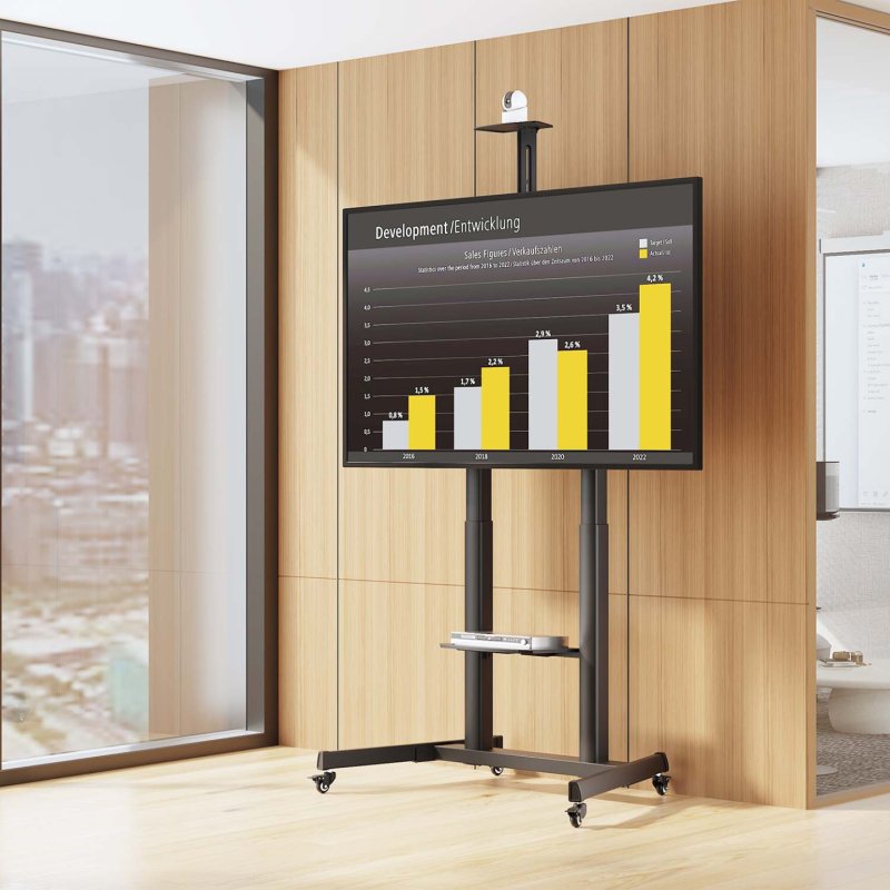 AISENS FT100TE-403 TV mount/stand 2.54 m (100") Black