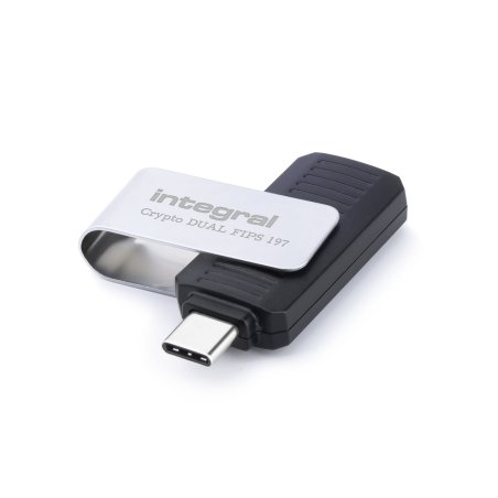 Integral 32GB HARDWARE ENCRYPTED USB-C 3.2 GEN1 DRIVE (USB3.1 USB3.0) SECURE DUAL PASSWORD ADMIN/USER 256BIT AES