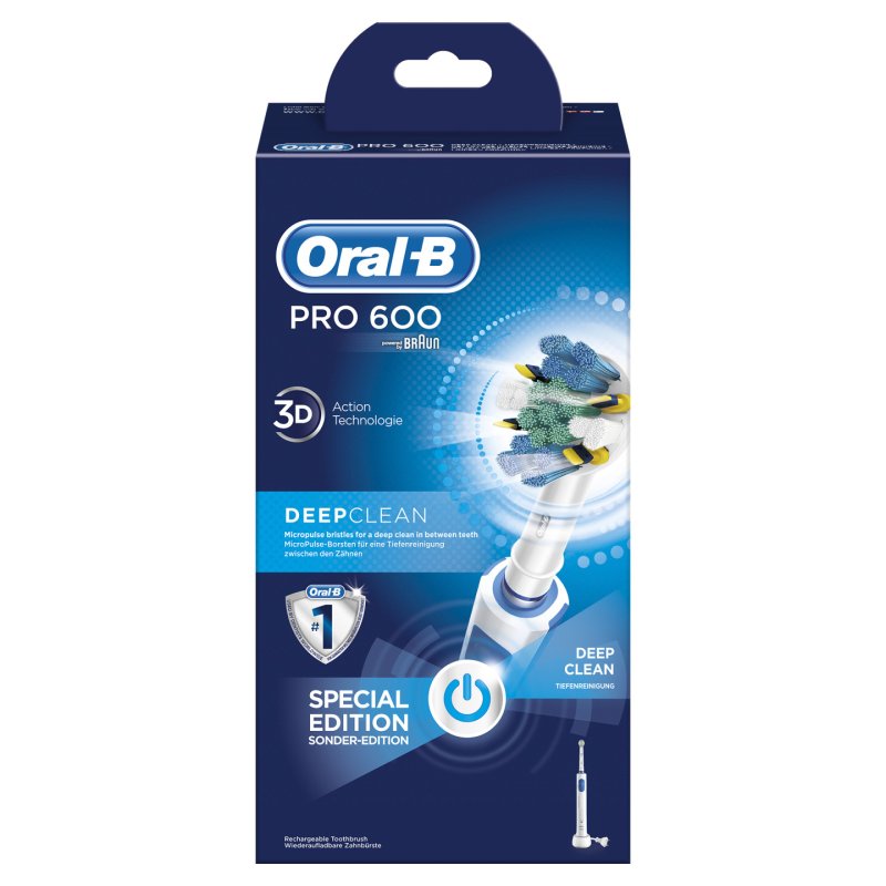 Oral-B Professional Care rosse à dents électrique rechargeable 600 Floss Action