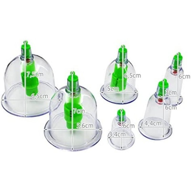 277 Vacuum Massage Cupping Set with Suction Cups, Pump, Acupuncture and Magnetic Therapy