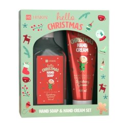 Hiskinset Hello Christmas Hand Cream Festive Mulled Wine 60ml Hand Soap Festive Mulled Wine 200ml