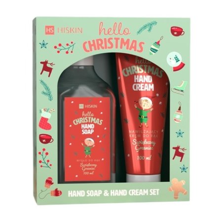 Hiskinset Hello Christmas Hand Cream Festive Mulled Wine 60ml Hand Soap Festive Mulled Wine 200ml