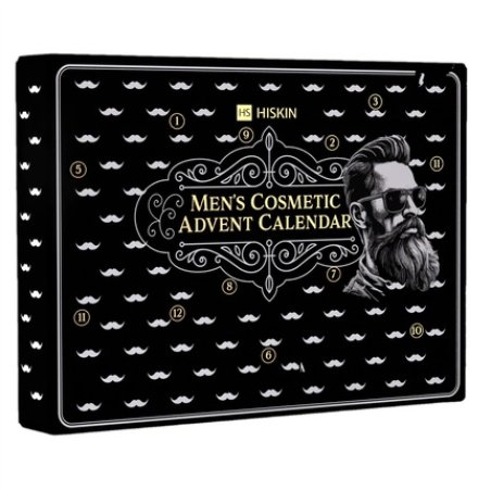 Hiskin Men's Cosmetic Advent Calendar 12 Pieces