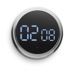 Eva Solo - Magnetic timer - Brushed steel - H2,7xØ9 cm