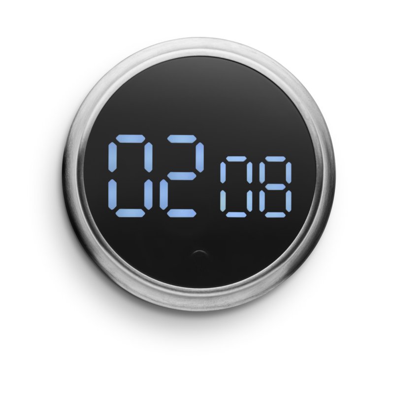 Eva Solo - Magnetic timer - Brushed steel - H2,7xØ9 cm