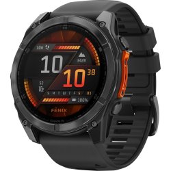 Garmin Fenix 8 3,56 cm (1.4") AMOLED 51 mm Numérique 454 x 454 pixels Écran tactile Titane Wifi GPS (satellite)