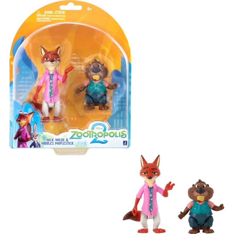 Zootropolis - Figure 2 Pack - Nick Wilde & Nibbles Maplestick