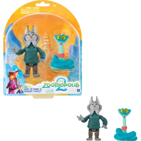 Zootropolis - Figure 2 Pack - Gary de'snake and Pawbert Lynxley