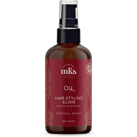 MKS Eco Oil Original 8 Fl Oz Hair Styling Elixir with Moroccan Argan Oil and Hemp