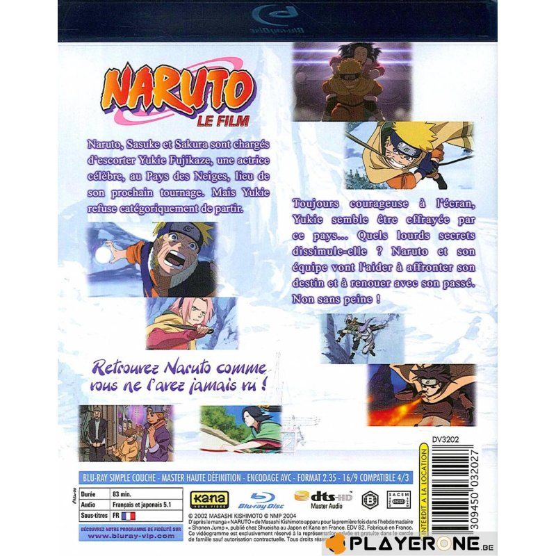 NARUTO - Film 1 : Naruto et la princesse des Neiges (Blu Ray)