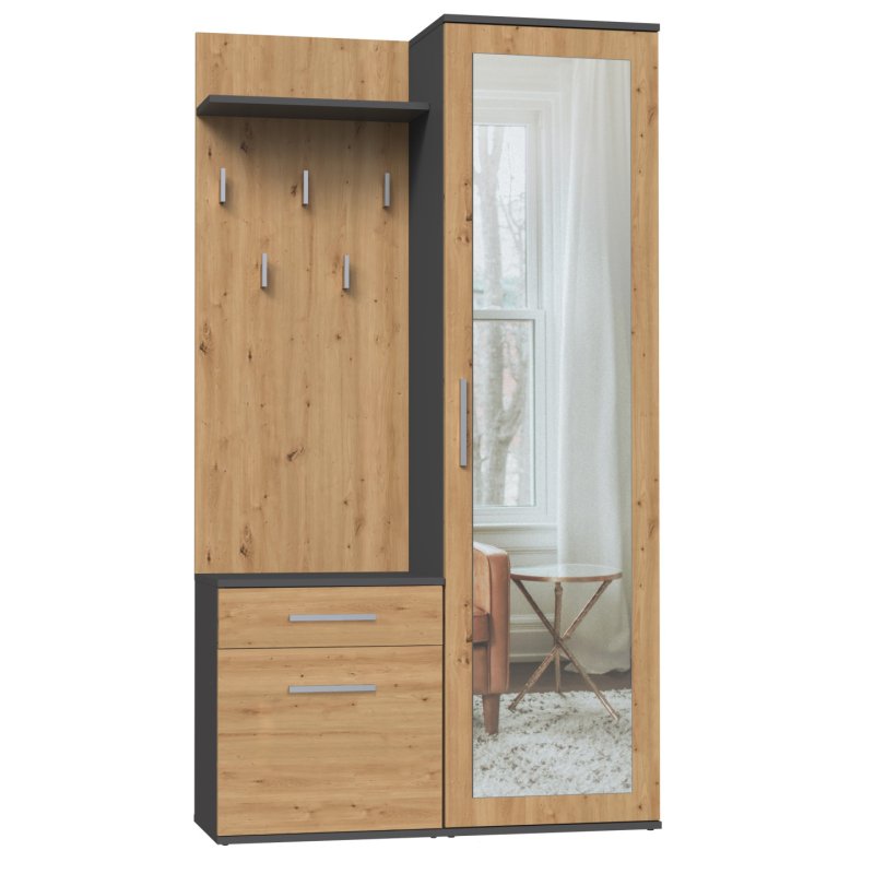 Topeshop GARD DUO ANT/ART KPL armoire d’entrée