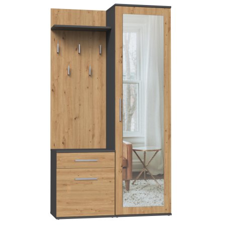 Topeshop GARD DUO ANT/ART KPL armoire d’entrée