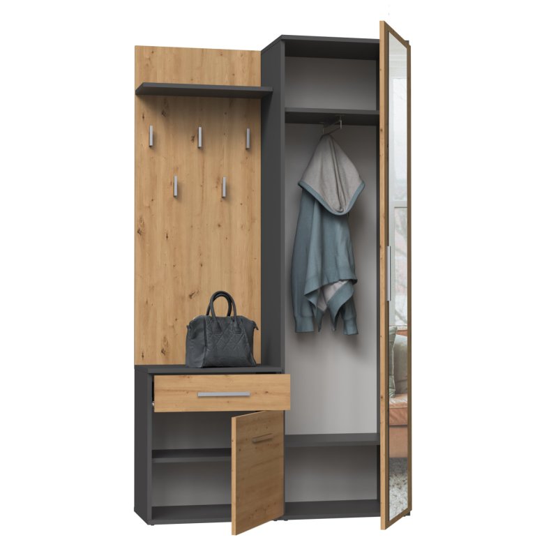 Topeshop GARD DUO ANT/ART KPL armoire d’entrée