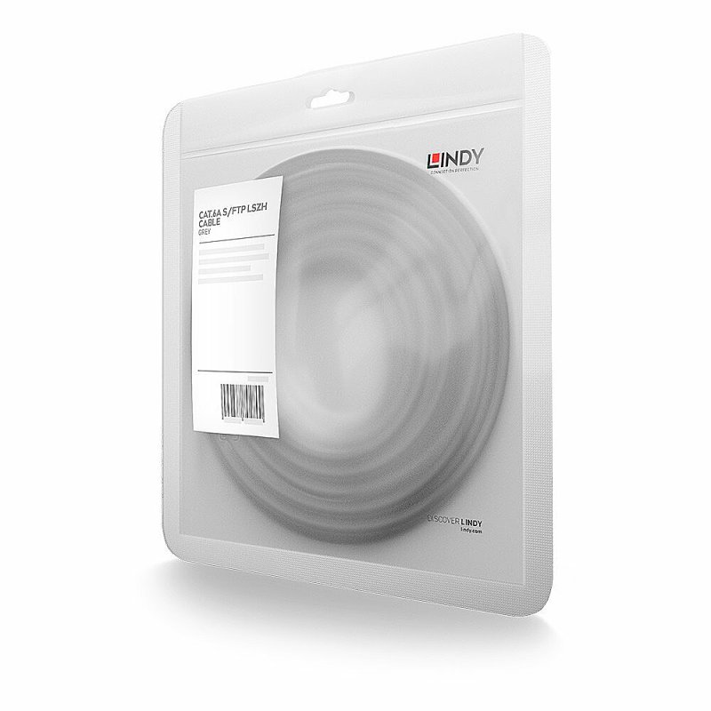 Lindy 15m Cat.6A U/UTP LSZH Cable, Grey