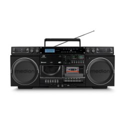 Medion LIFE® P66538 Retro-Boombox schwarz