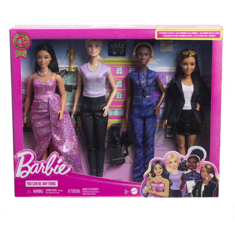 Barbie - Careers Women in Film Set Of 4 Dolls (HRG54)