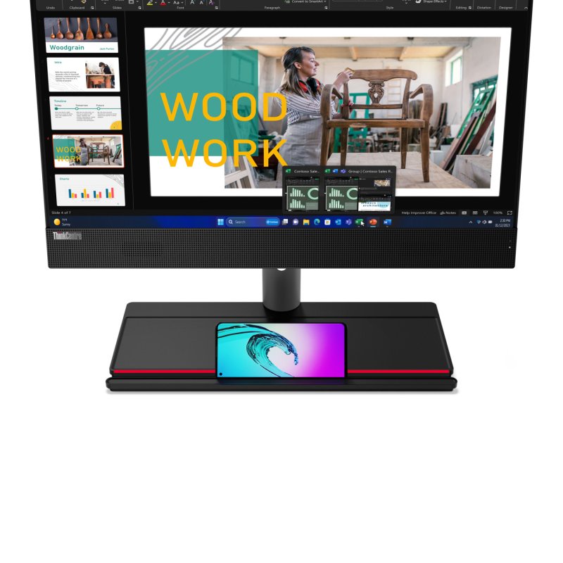 Lenovo ThinkCentre M90a Gen 5 Intel® Core™ i7 i7-14700 60.5 cm (23.8 ) 1920 x 1080 pixels Touchscreen All-in-One PC