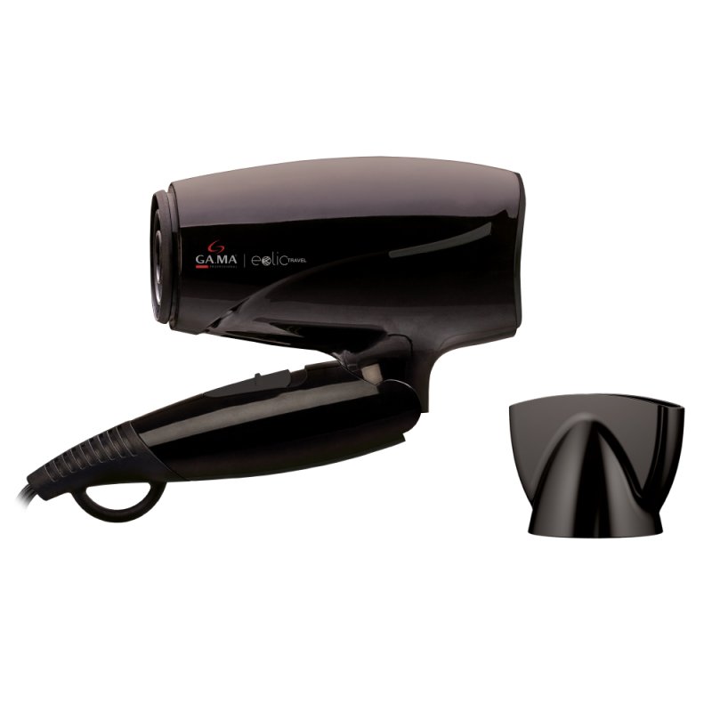 GA.MA Eolic Travel hair dryer 1600 W Black