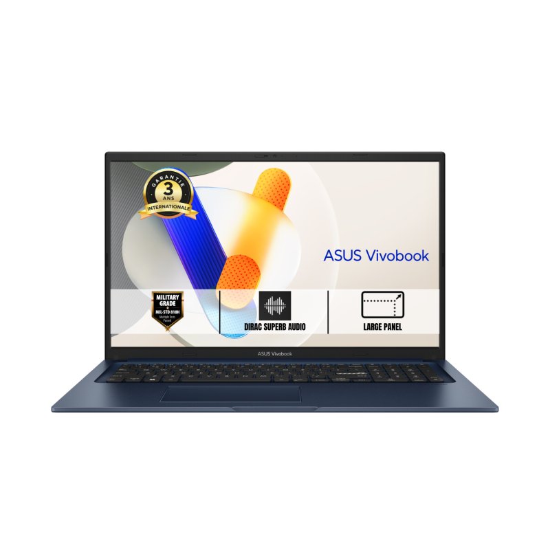 ASUS Vivobook 17 X1704VA-AU911W Intel Core 7 150U Laptop 43.9 cm (17.3") Full HD 24 GB DDR4-SDRAM 1 TB SSD Wi-Fi 6