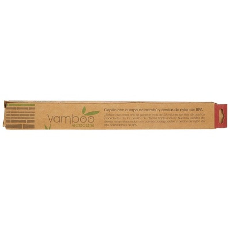 Vamboo Bamboo Brush for Adults Soft Red 100ml