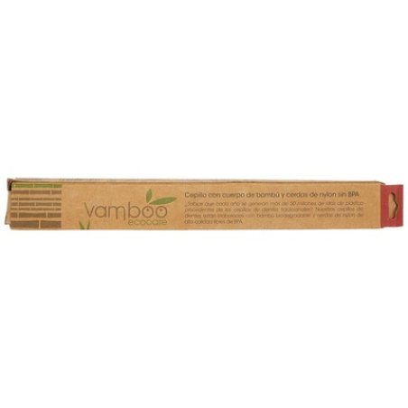 Vamboo Bamboo Brush for Adults Soft Red 100ml