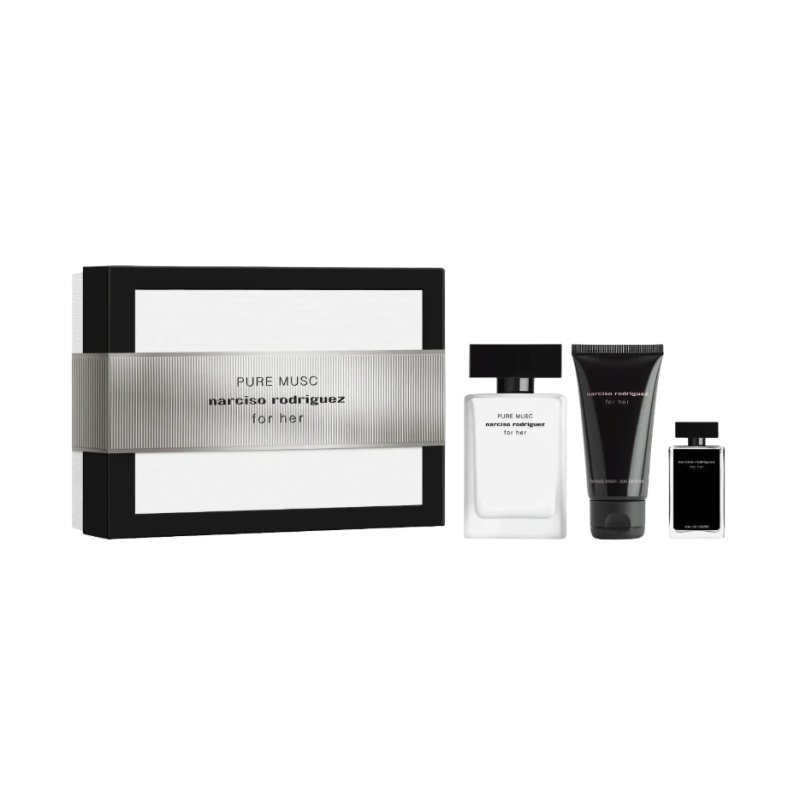 Narciso Rodriguez - Gift Set - Pure Musc EdP 50 ml Body Lotion 50 ml For Her EdT 7, 5 ml