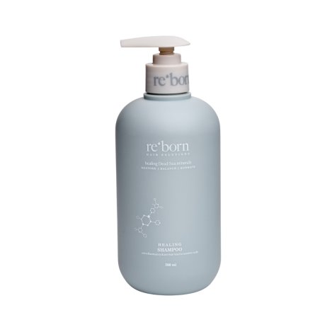 ReBorn - Healing Black Mud Shampoo - Black - 500 ml