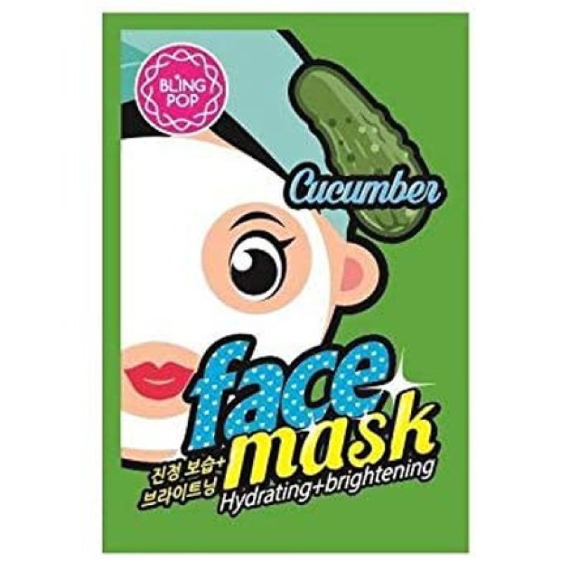 Bling Pop Mascarilla Facial Hidratante E Iluminadora Con Pepino