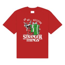 Stranger Things T-Shirt Ho Ho Hellfire Size S