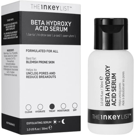 The INKEY List Beta Hydroxy Acid Serum with 2% Salicylic Acid and 1% Hyaluronic Acid 30ml