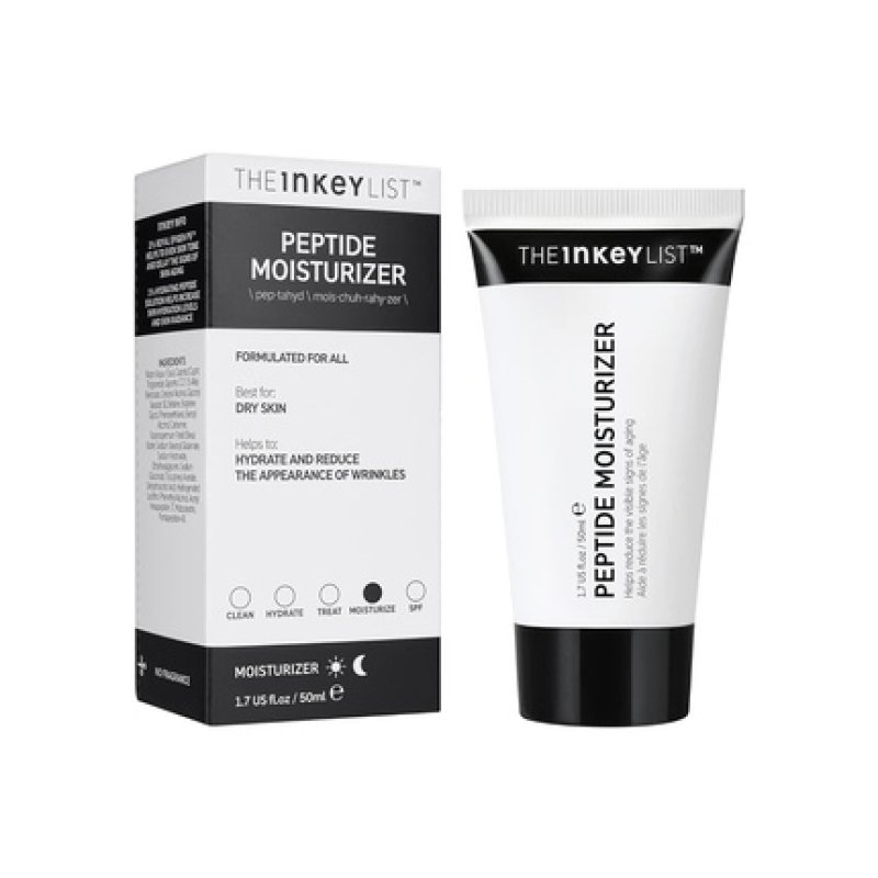 The INKEY List Peptide Moisturiser Helps Reduce Wrinkles, Hydrates Skin, and Supports Natural Collagen 50ml