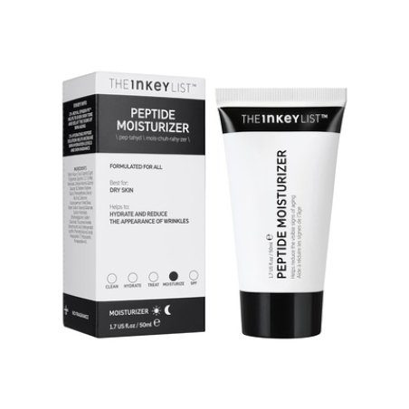 The INKEY List Peptide Moisturiser Helps Reduce Wrinkles, Hydrates Skin, and Supports Natural Collagen 50ml